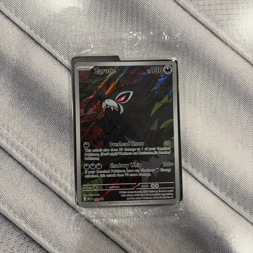 Pokémon TCG Zarude #088 Pitch Black ETB Promo Sealed Holo Card